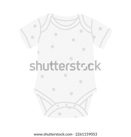 Vector illustration of cute doodle  bodysuit baby for digital stamp,greeting card,sticker,icon,design