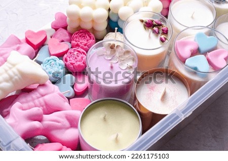 Assorted Soy Wax Candles, Handmade Aroma Candles