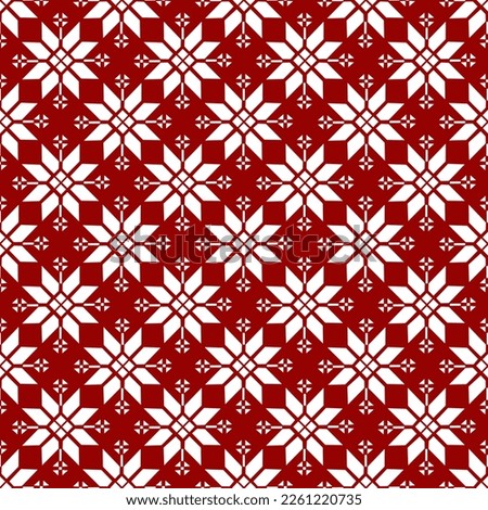 Floral pattern, pretty flowers on red background.