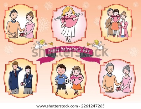 Clip art of people giving gifts