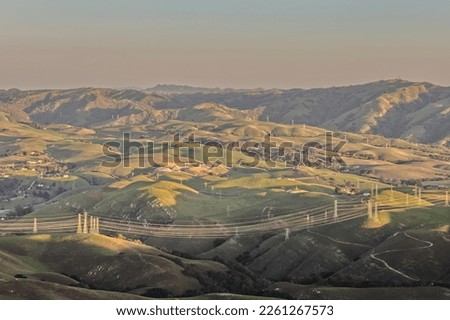 San Francisco Bay Area Hills in the Morning from Mission Peak Trail