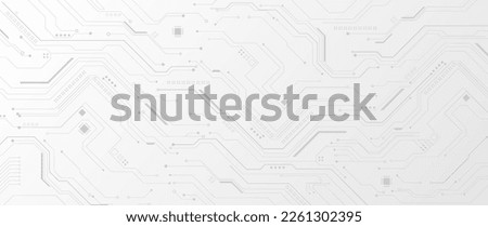 Abstract high-tech technology Circuit board background. Vector illustration Royalty-Free Stock Photo #2261302395