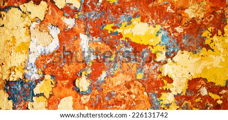 Rusted wall background