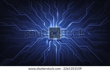 Circuit board. Technology background. Central Computer Processors CPU concept. Motherboard digital chip. Royalty-Free Stock Photo #2261353159