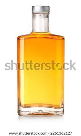 Whiskey bottle isolated on white background with clipping path Royalty-Free Stock Photo #2261362127