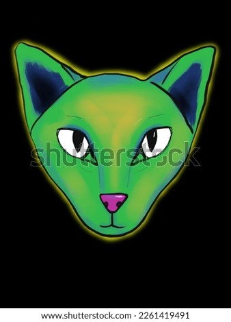 The neon cat for your project