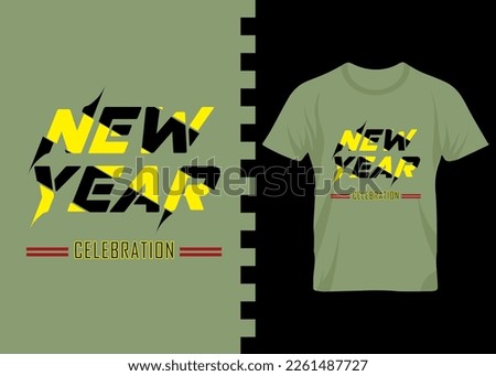 New year celebration striped t-shirt design for print on demand. apparel, poster, trendy tee, t-shirt art, vector, illustration for all, typography t-shirt design for business.