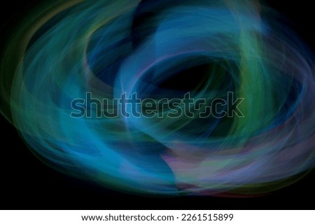 multi-coloured abstract light beams, light painting