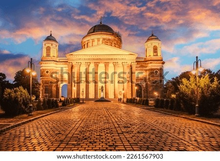 Esztergom Basilica. Primatial Basilica of the Blessed Virgin Mary Assumed to Heaven and St Adalbert. Mother church of the Archdiocese of Esztergom