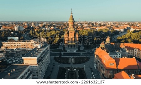 Orthodox Cathedral, a view from Victoriei square in a sunny day.
Timisoara, Romania Royalty-Free Stock Photo #2261632137