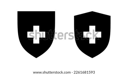Health insurance icon vector illustration. Insurance document sign and symbol