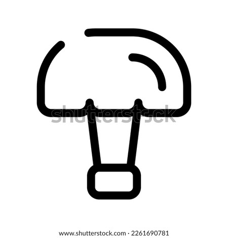 Hot Air Balloon Icon Vector Symbol Design Illustration
