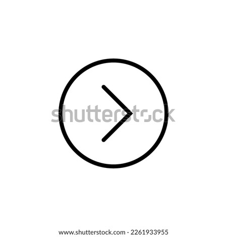 Arrow Right Isolated Line Icon. Editable stroke. Vector image that can be used in apps, adverts, shops, stores, banners