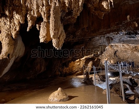 Tourist cave Vrelo in the Gorski kotar region - Fuzine, Croatia or Die Höhle Vrelo in der kroatischen Region Gorski kotar - Fuzine, Kroatien (Turistička špilja Vrelo u regiji Gorski kotar - Fužine)