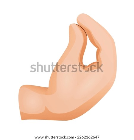 emoji hand in italian gesture with gathered fingers Royalty-Free Stock Photo #2262162647