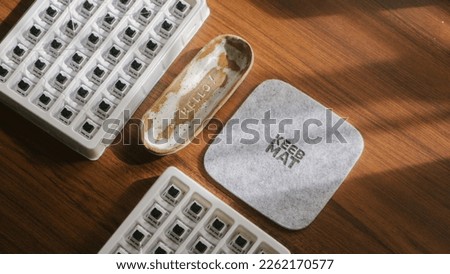 Mechanical Keyboard Switch With Tray And 
Cup Holder