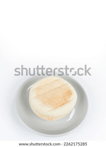 English muffin, close up photo