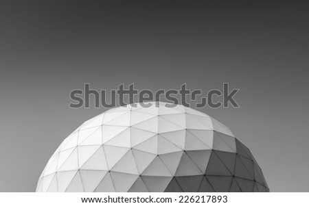 PVC geodesic dome Royalty-Free Stock Photo #226217893