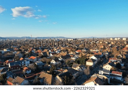 Aerial photography of Budapest city