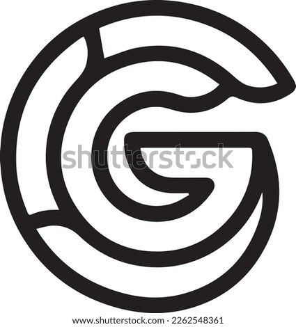 Lettermark Logo From Letter G Vector File
