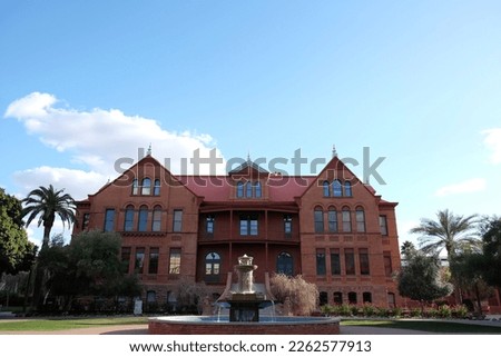 Old Main, the college building in Arizona State University  Royalty-Free Stock Photo #2262577913