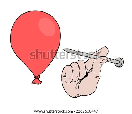Design of puncture balloon illustration