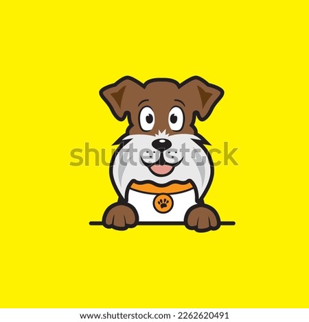 cute dog seamless design vector