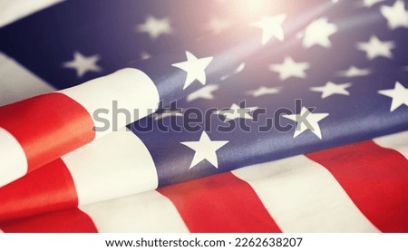 American Flag Wave Close Up for Memorial Day