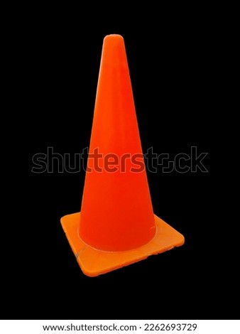 cone orange traffic and dicut