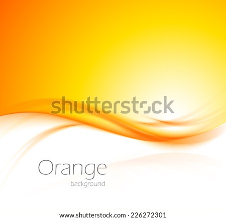 Abstract wavy orange background with light effect Royalty-Free Stock Photo #226272301