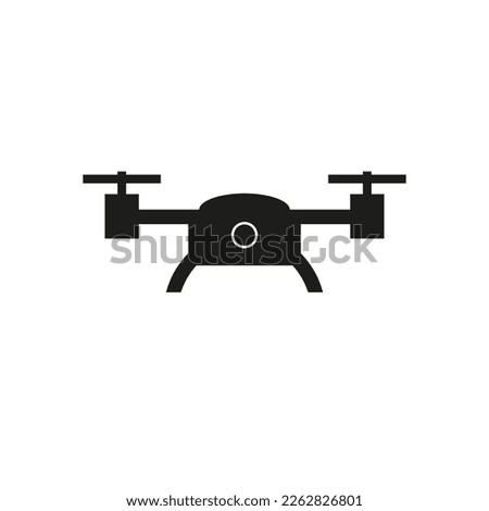 Drone icon. Pictogram. Simple flat vector illustration on a white background.