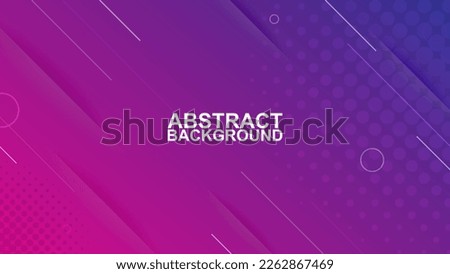 abstract elegant modern design purple and blue color background. circle line and halftone shape vector illustrations EPS10 Royalty-Free Stock Photo #2262867469