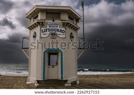 Iconic Laguna Beach Lifeguard Tower, Main Beach