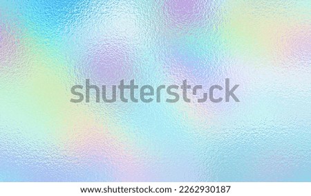 Holographic texture. Rainbow foil. Iridescent, background. Holo gradient. Hologram shine effect. Pearlescent metal sparkly surface for design prints. Pastel color. Neon wallpaper. Vector illustration Royalty-Free Stock Photo #2262930187