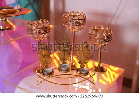 Birthday party decoration, beautiful objects for decoration.