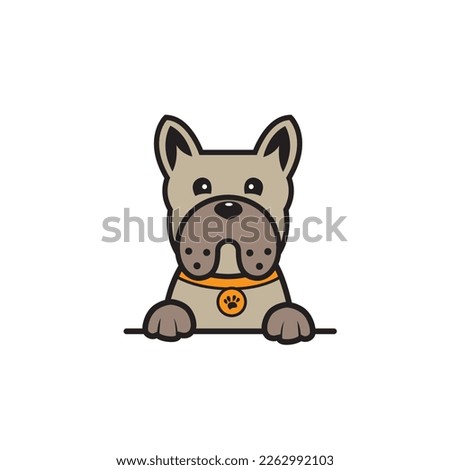 cute bulldog seamless design vector
