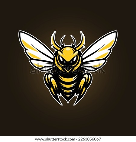 Angry Bee esport logo character