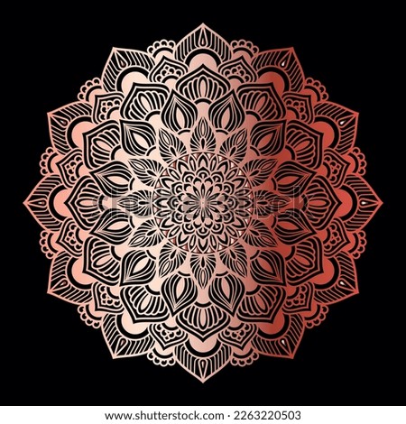 Dot mandala for acrylic painting. Spot painting point to point. Abstract design of mandala in dot paint style ethnic round ornament.Hand-drawn background. Islam, Arabic, Indian