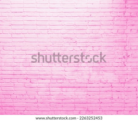 Photo of a pink brick wall. Abstract background.