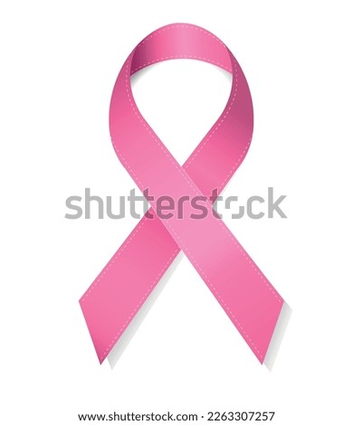 Vector illustration pink ribbon aids symbol isolated on white background 