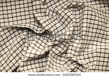 black and white background on fabric .Striped fabric of blazer, black and white striped .Abstract Geometric Pattern .
