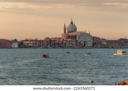 Venice Veneto Italy   Sunrise over the lagoon. 
