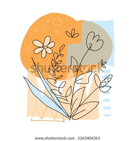 decorative flower with simple color