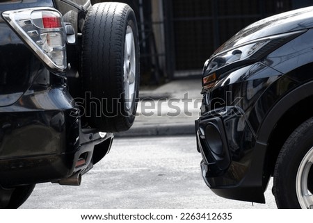 Maintaining a safe driving distance will reduce the risk of sudden braking Royalty-Free Stock Photo #2263412635