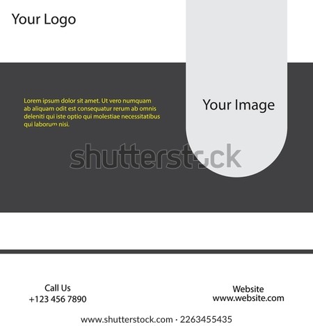 Digital business marketing banner for social media post template with modern theme and creative design illustration vector