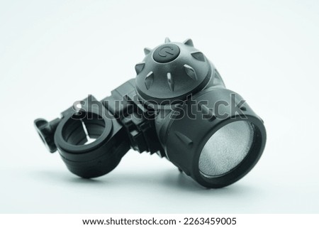 safety light for the bicycle on a white background