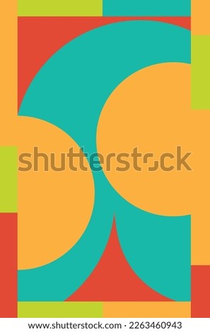 Abstract colorful background made of geometric shapes.