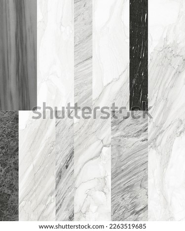 Marble seamless pattern patchwork. Repeating white marble and decoration geometry for floor and wall