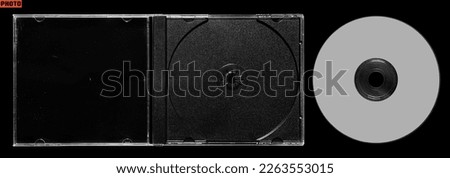 empty blank isolated cd and jewel case template set                                Royalty-Free Stock Photo #2263553015