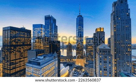 Aerial view of New York, USA